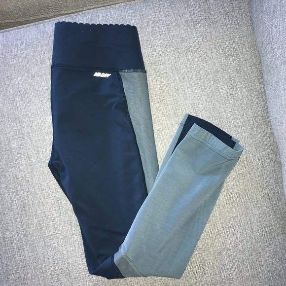 New Balance Pants - scalloped athletic leggings mint + navy